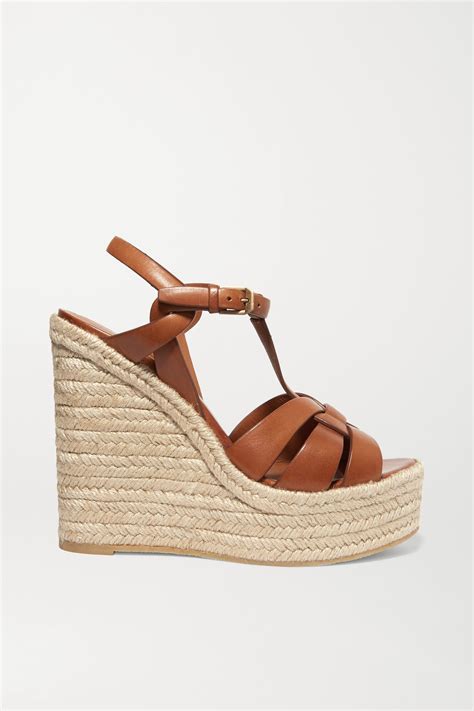 ysl wedges shoes|saint laurent tribute espadrille wedges.